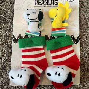 Peanut Snoopy & Woodstock Foot & Wrist Rattle Set